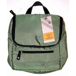 J. FOLD New York Authentic TRAVEL Case COMPARTMENT Bag GREEN
